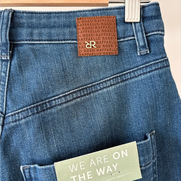 RAFFAELLO ROSSI Dark Blue Flare Jeans - Picture 4 of 5